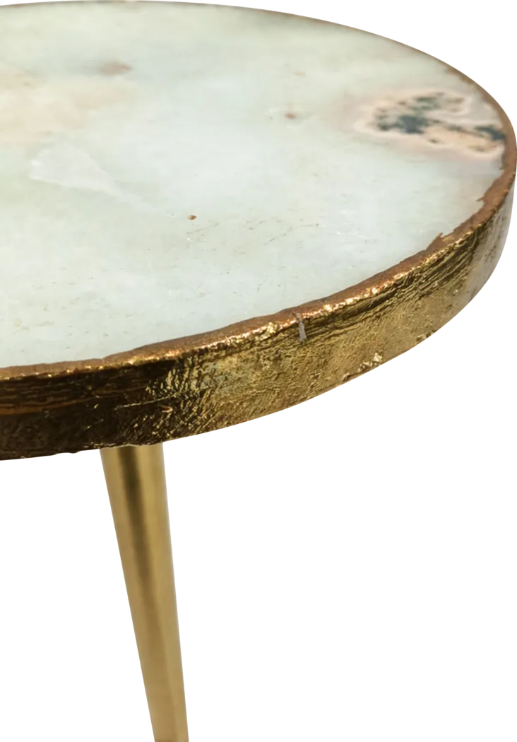 Nonci Gold/White Accent Table - Thumbnail - Image 6