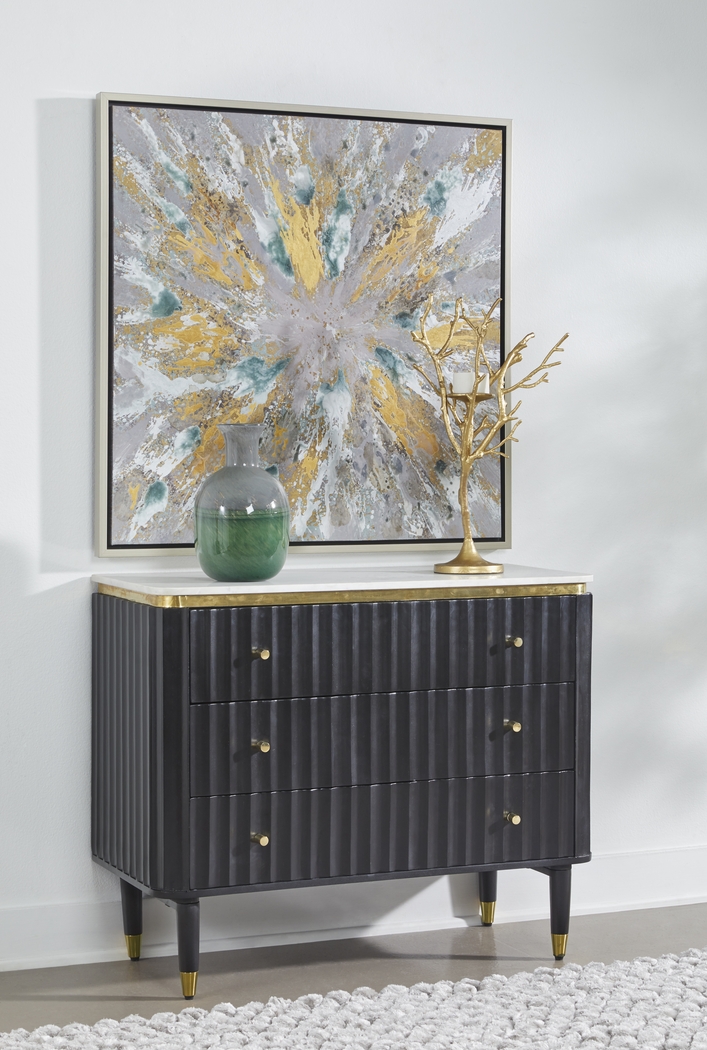 Noras Black Accent Cabinet - Thumbnail - Image 2