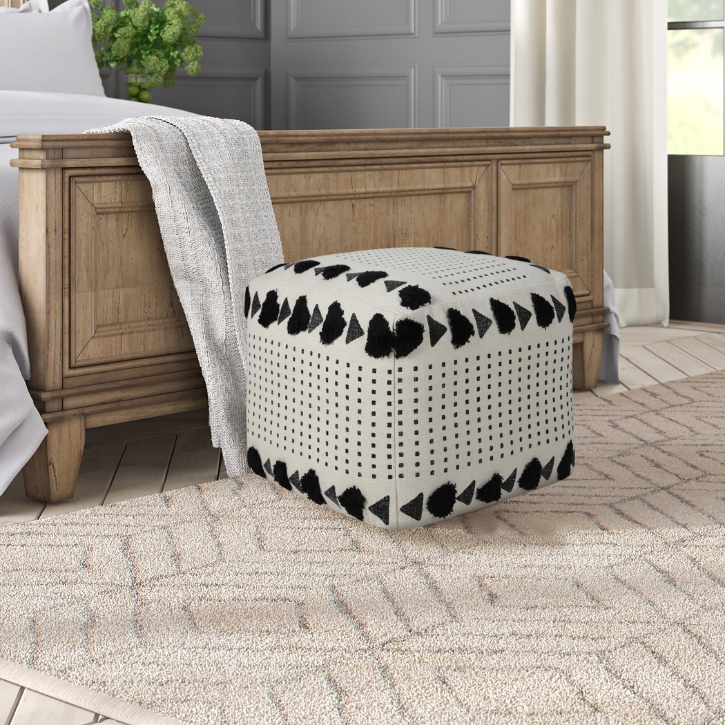 Norasen I Off White Pouf - Thumbnail - Image 3