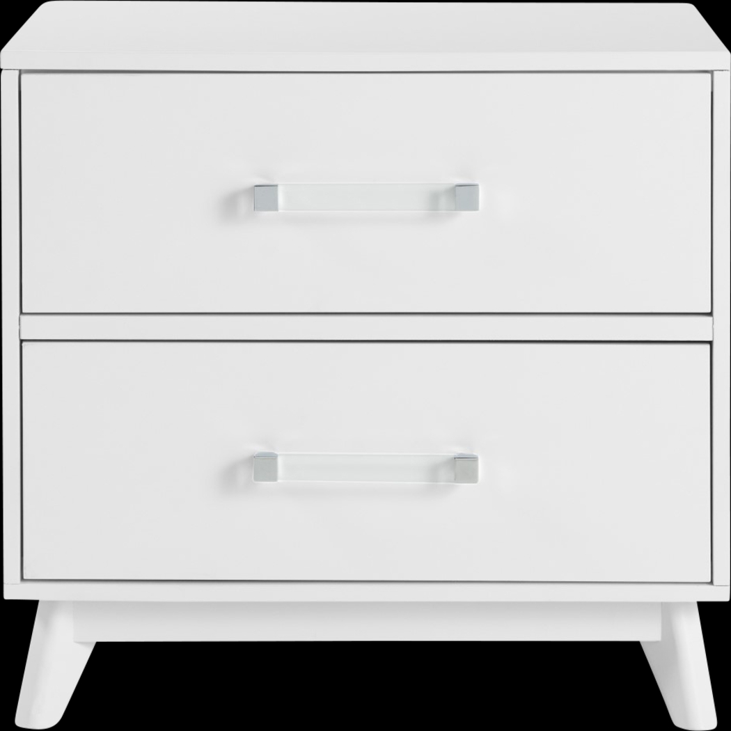 Norbury White Nightstand - Thumbnail - Image 2