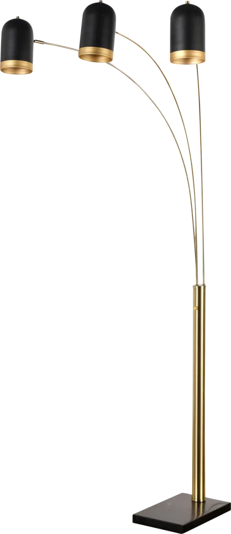 Nordahl Park Gold Floor Lamp - Thumbnail - Image 1