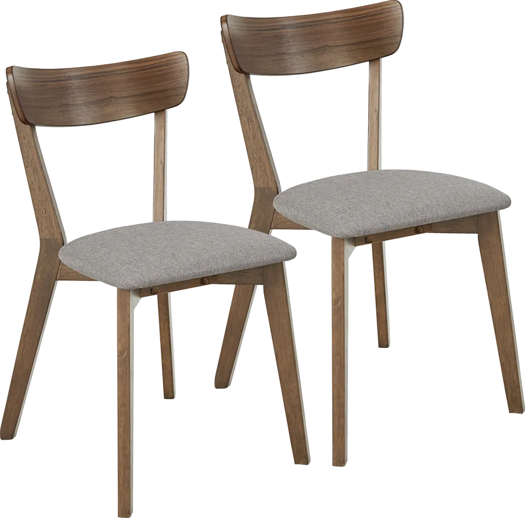 Nordhoff Brown Side Chair, Set of 2 - Thumbnail - Image 1