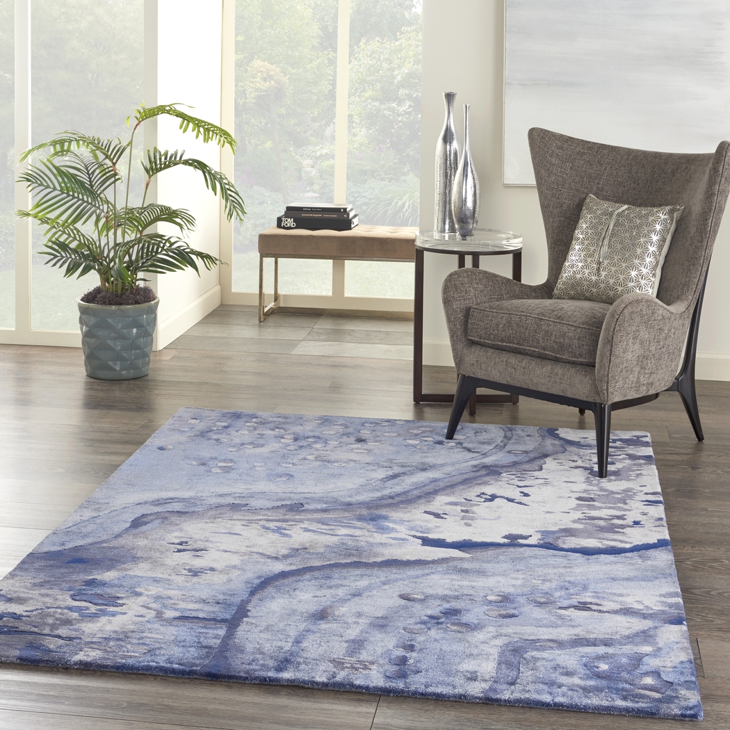 Noreo Blue 5'6 x 7'5 Rug - Thumbnail - Image 7