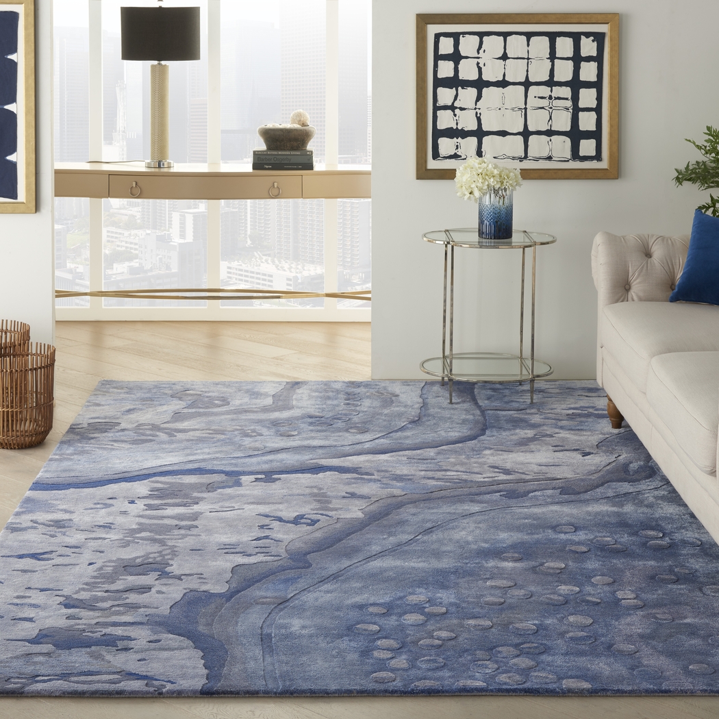 Noreo Blue 7'9 x 9'9 Rug - Thumbnail - Image 2