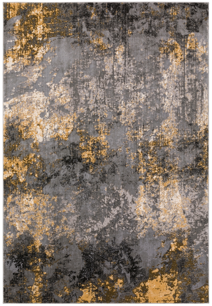 Norez 3' x 5' Yellow Rug - Thumbnail - Image 1