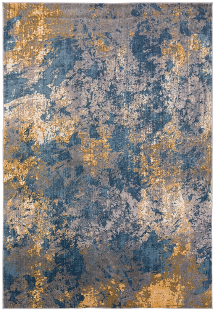 Norez 5' x 7' Indigo Rug - Thumbnail - Image 1