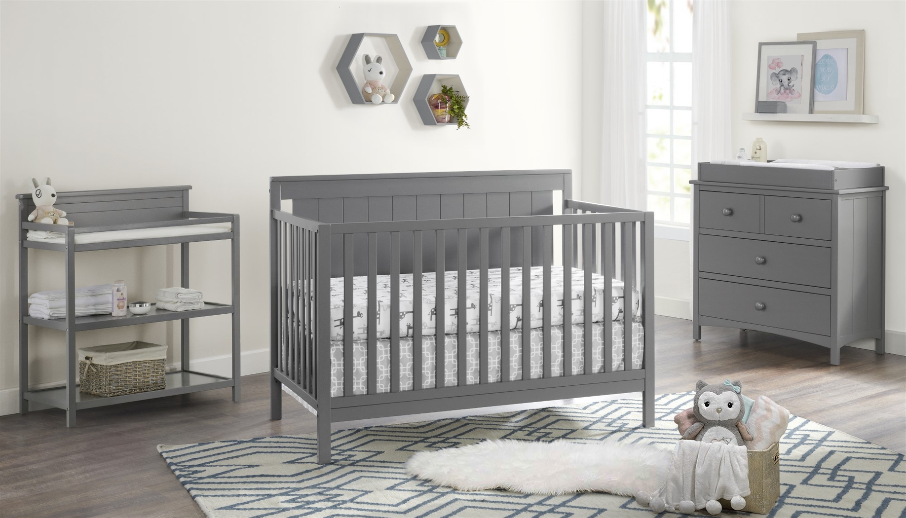 Norian Gray Convertible Crib - Thumbnail - Image 6