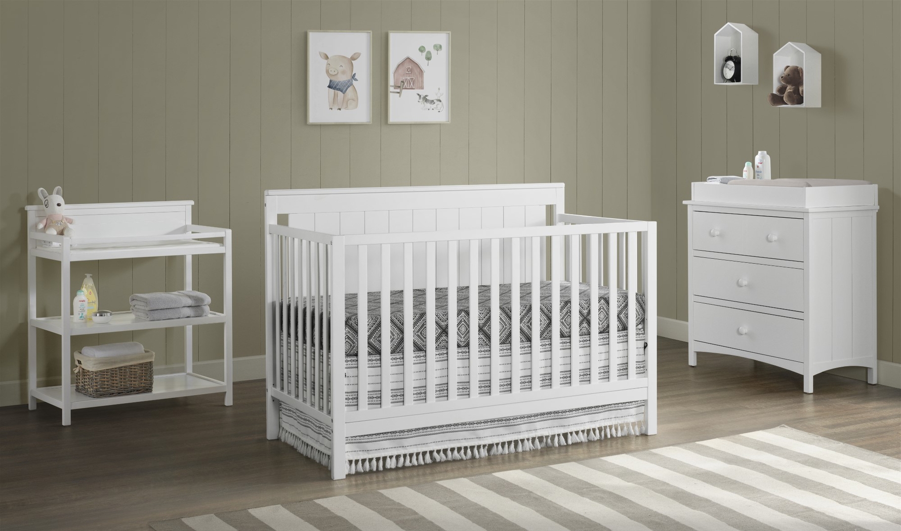 Norian White Convertible Crib - Thumbnail - Image 6