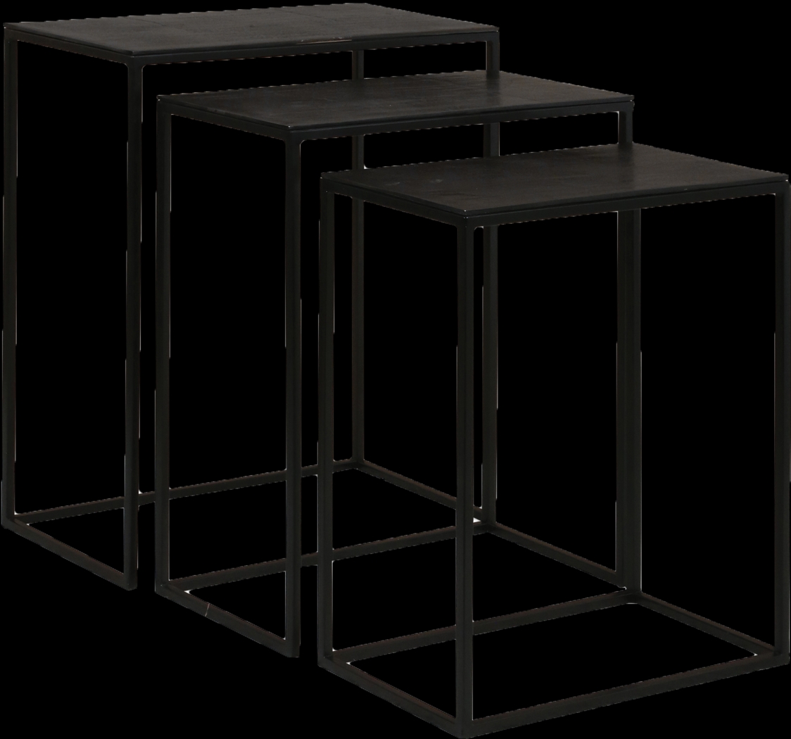 Norlake Black Nesting Tables, Set of 3 - Thumbnail - Image 1