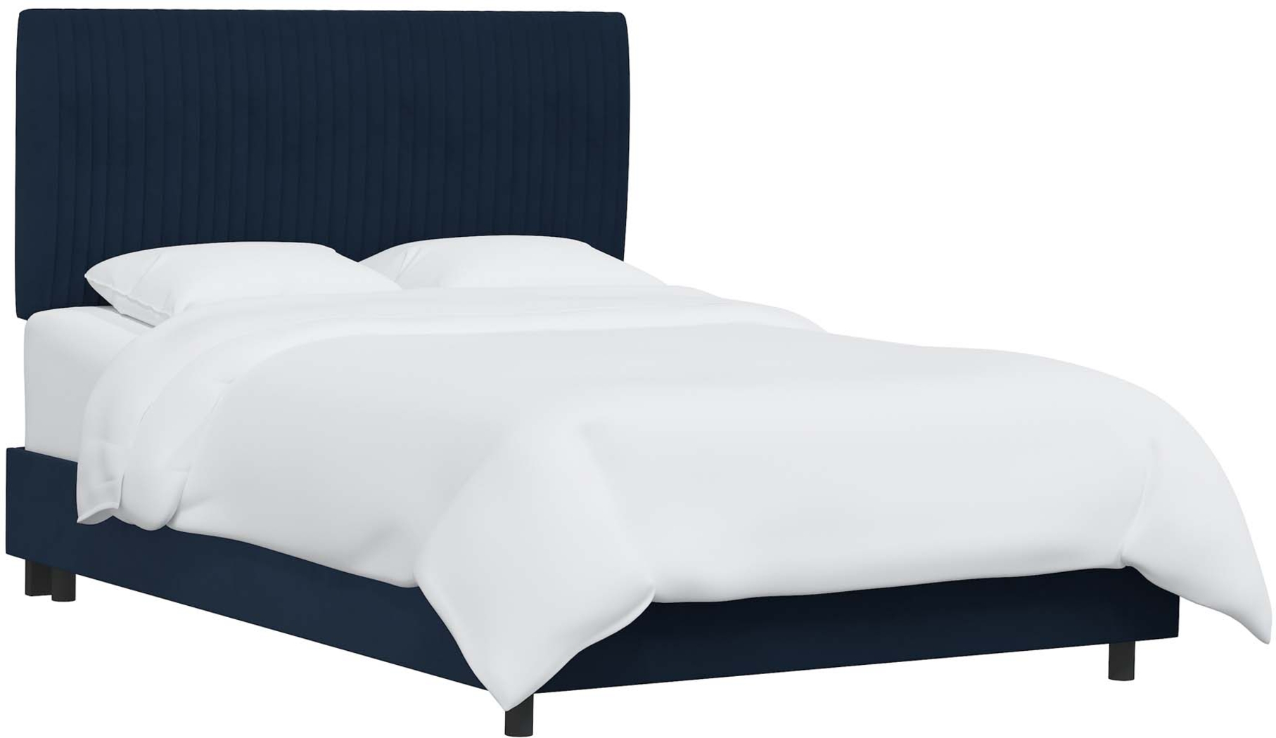 Norlana Dark Blue California King Bed - Thumbnail - Image 2