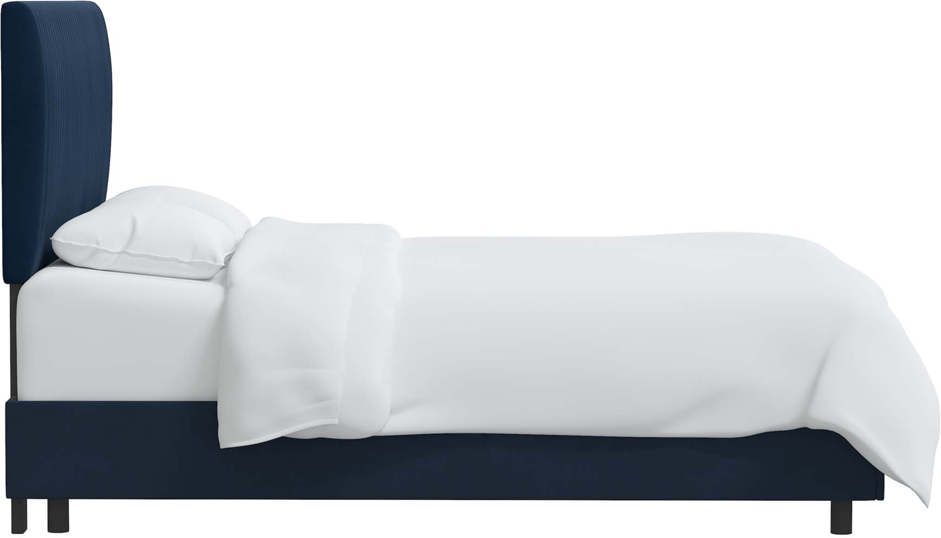 Norlana Dark Blue California King Bed - Thumbnail - Image 3