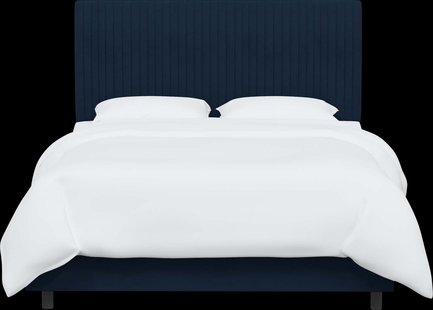 Norlana Dark Blue California King Bed - Thumbnail - Image 1