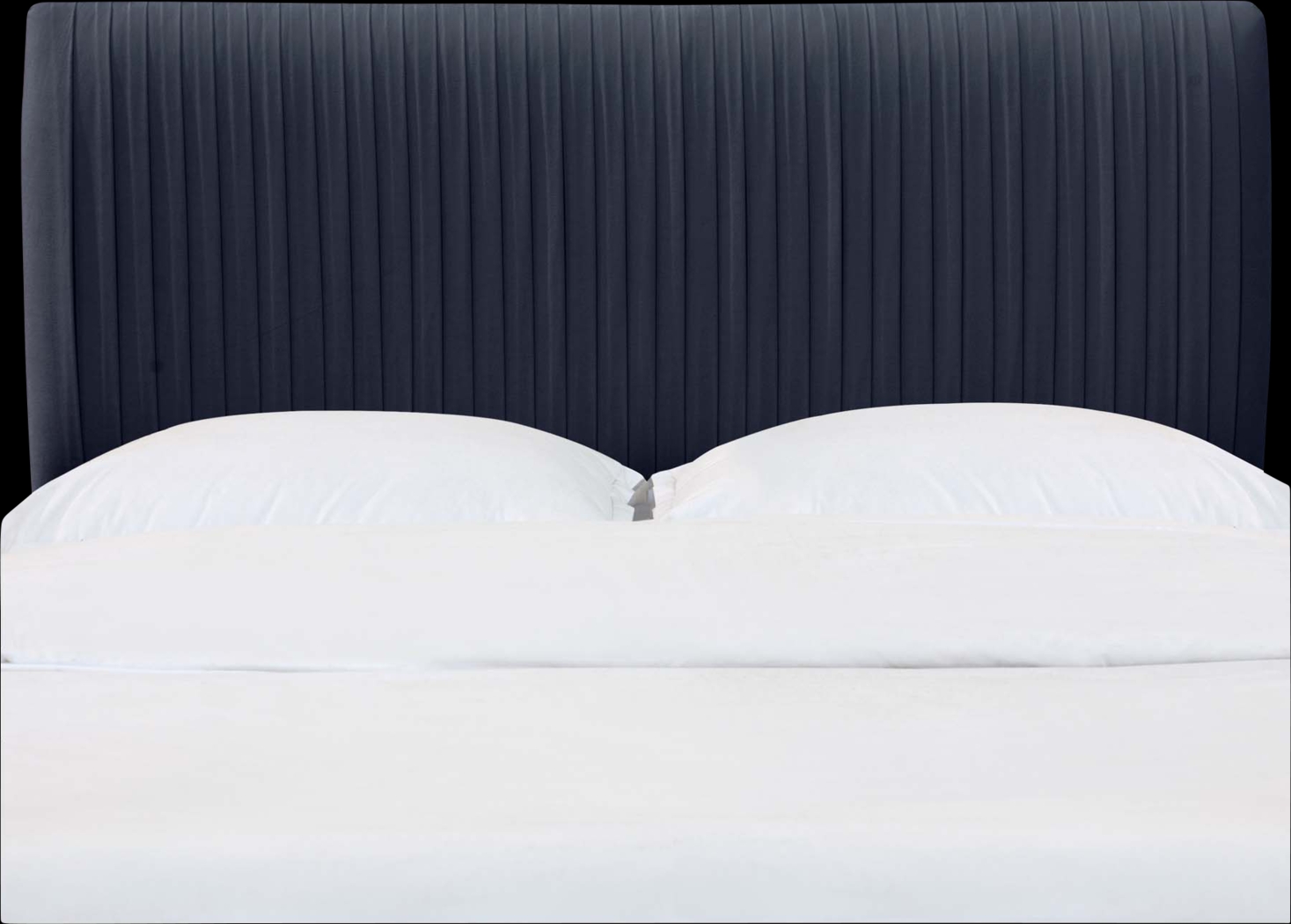 Norlana Dark Blue California King Headboard - Thumbnail - Image 1