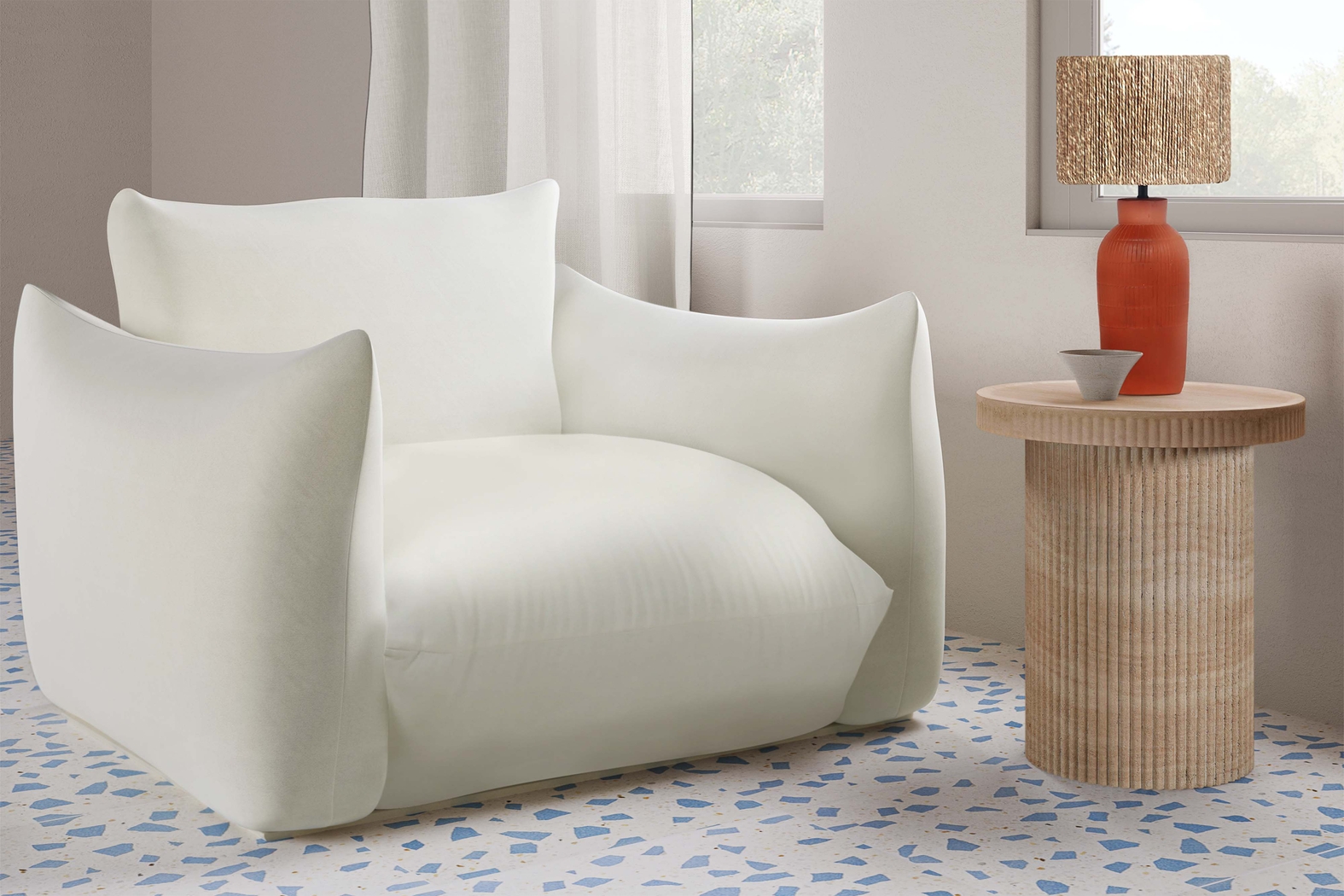 Norma Natural Accent Side Table - Thumbnail - Image 3