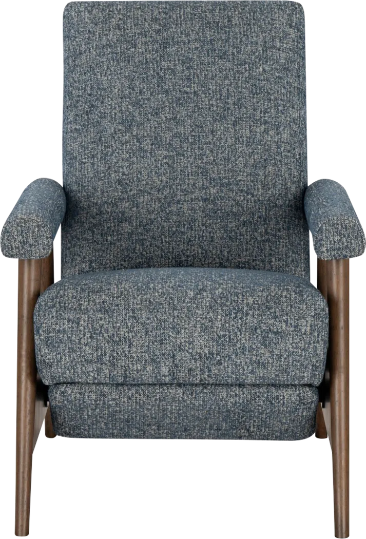 Norman Navy Push Back Recliner - Image 2