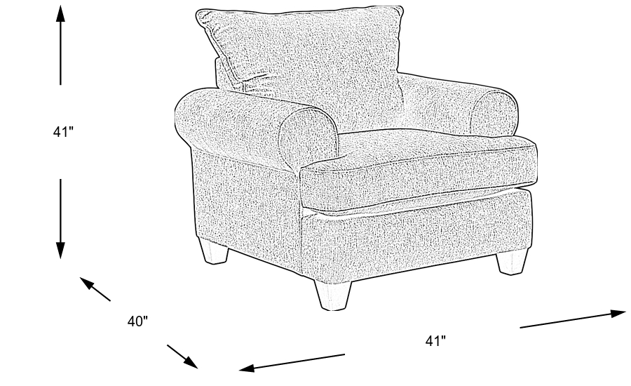 Dimension Image. Please refer to the Dimension Tab on this page for dimension details.