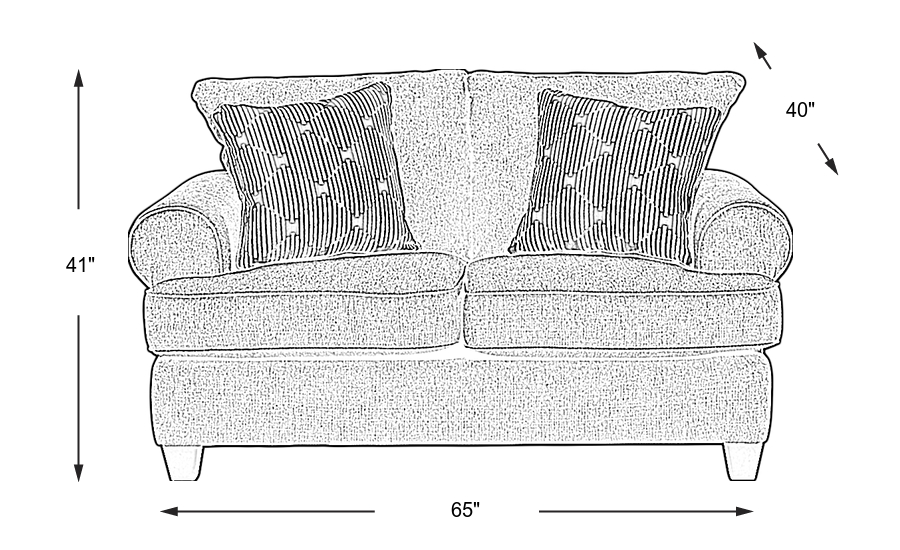 Dimension Image. Please refer to the Dimension Tab on this page for dimension details.