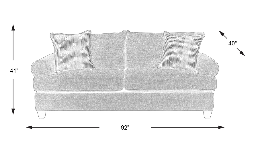 Dimension Image. Please refer to the Dimension Tab on this page for dimension details.