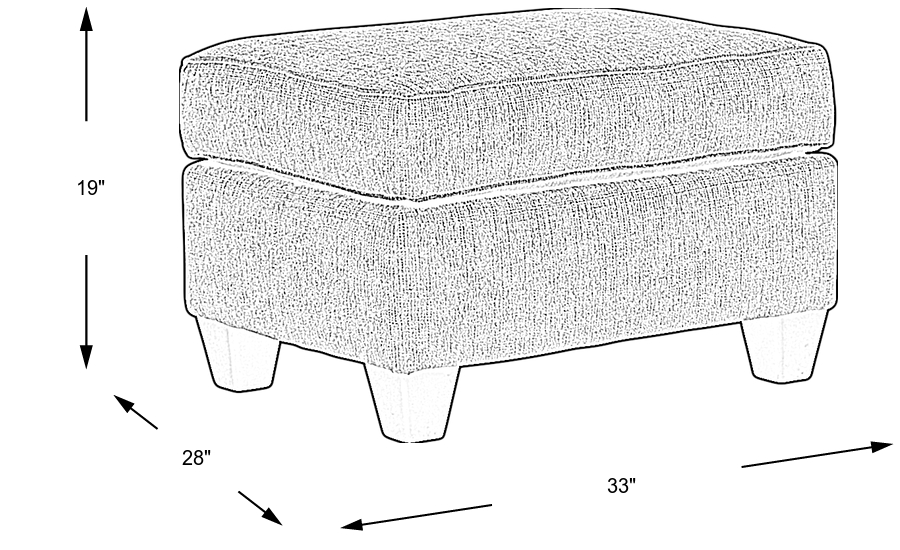 Dimension Image. Please refer to the Dimension Tab on this page for dimension details.