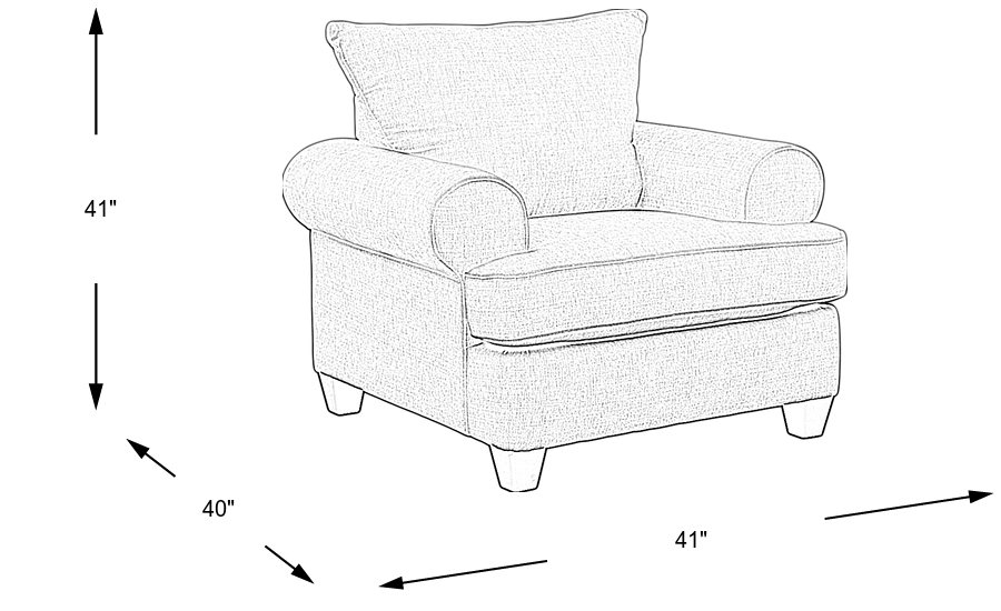 Dimension Image. Please refer to the Dimension Tab on this page for dimension details.