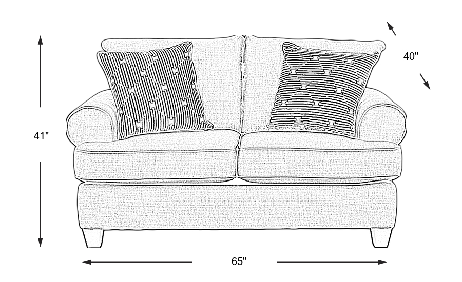 Dimension Image. Please refer to the Dimension Tab on this page for dimension details.
