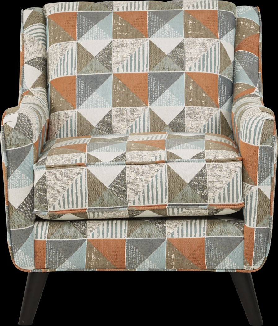 North Cape Orange Accent Chair - Thumbnail - Image 2