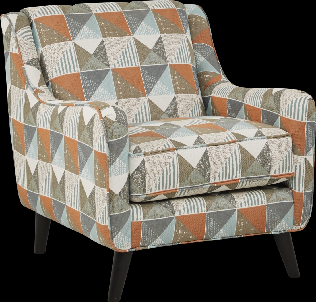 North Cape Orange Accent Chair - Thumbnail - Image 1
