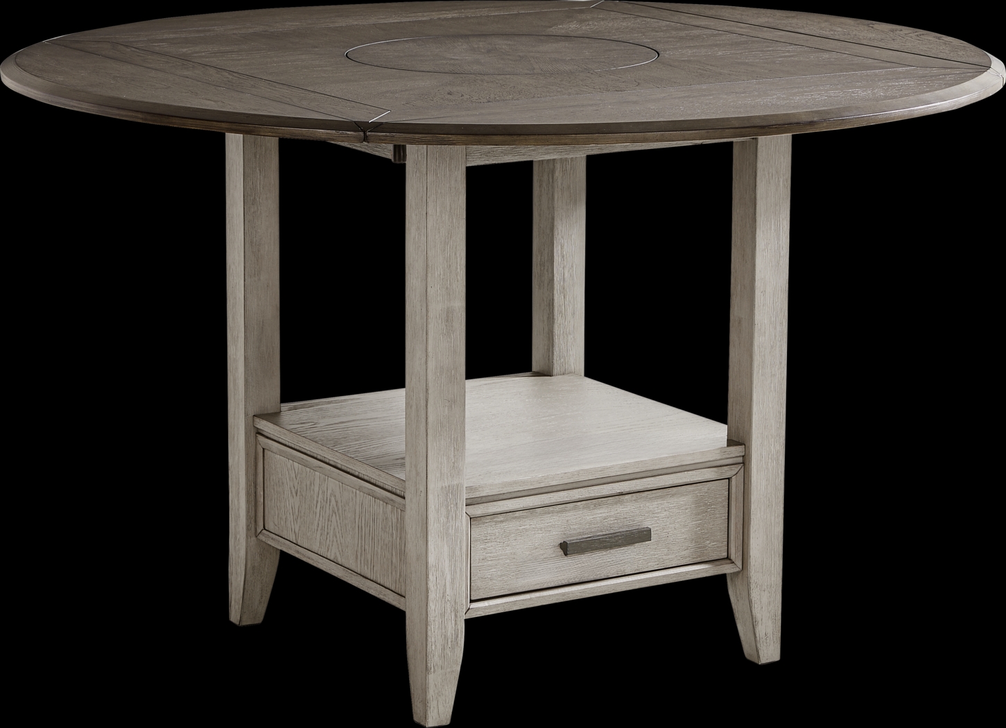 North Fork Gray Counter Height Drop Leaf Dining Table - Thumbnail - Image 1