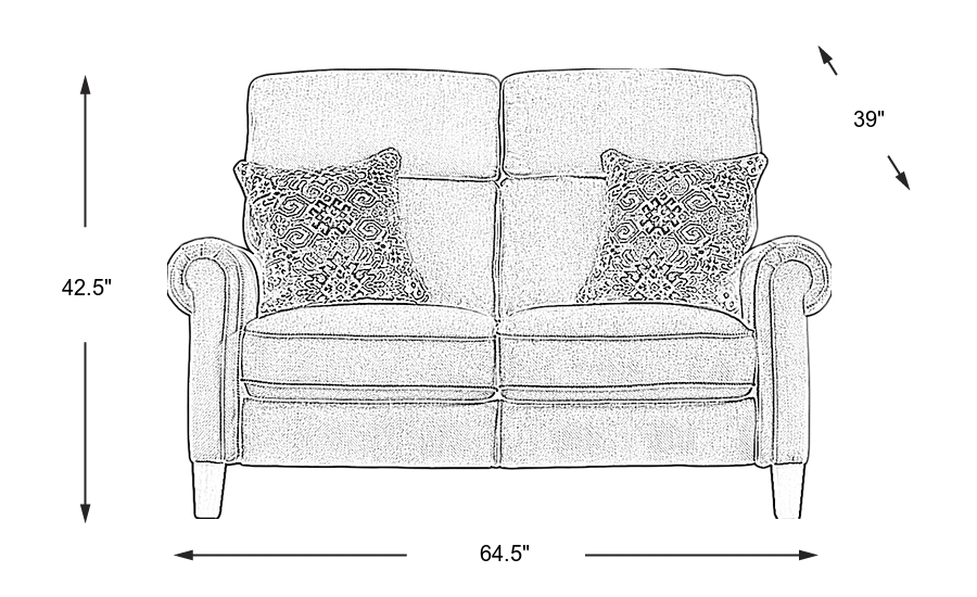 Dimension Image. Please refer to the Dimension Tab on this page for dimension details.