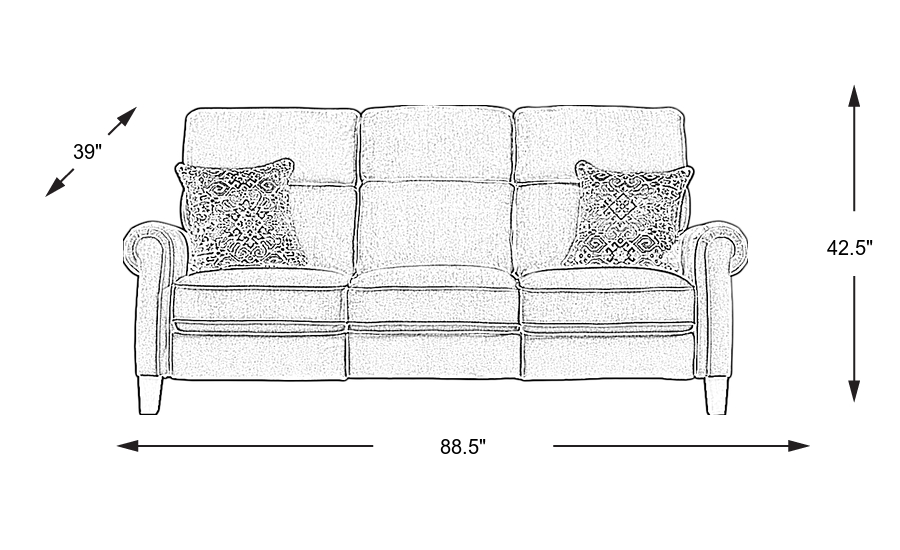 Dimension Image. Please refer to the Dimension Tab on this page for dimension details.