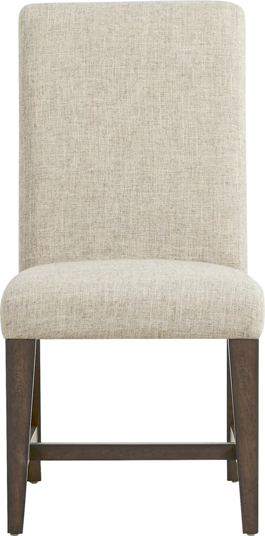 Northbrook Brown Cherry Finish Upholstered Side Chair - Thumbnail - Image 3