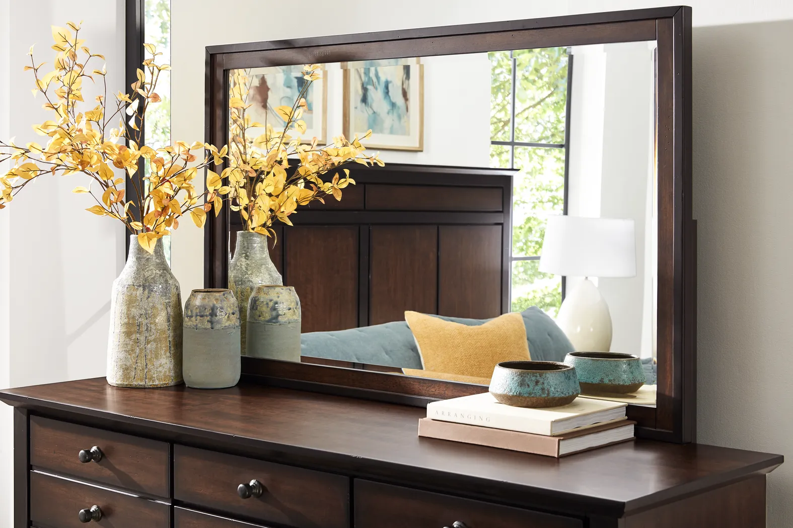 Northbrook Brown Cherry 5 Pc Queen Poster Bedroom - Thumbnail - Image 14