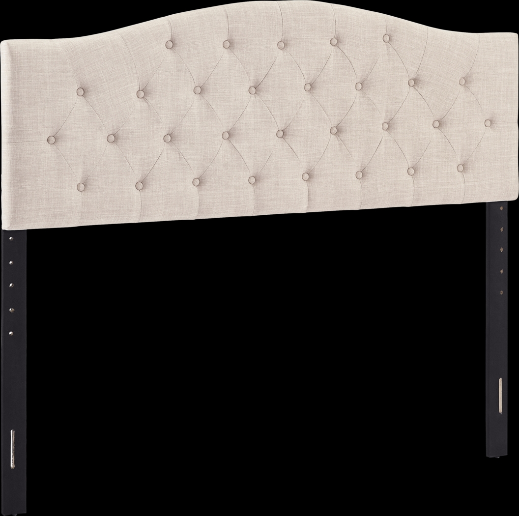 Northdale Beige Queen Upholstered Headboard and Bench - Thumbnail - Image 3