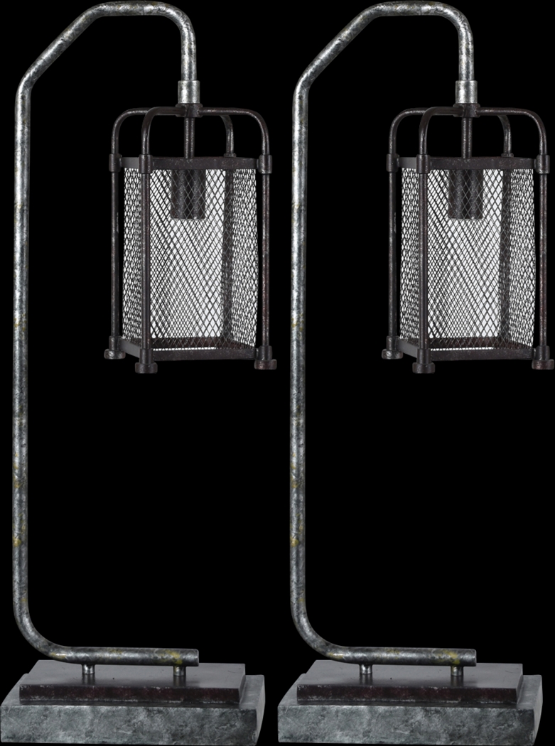 Northshore Court Pewter Table Lamps, Set of 2 - Thumbnail - Image 1