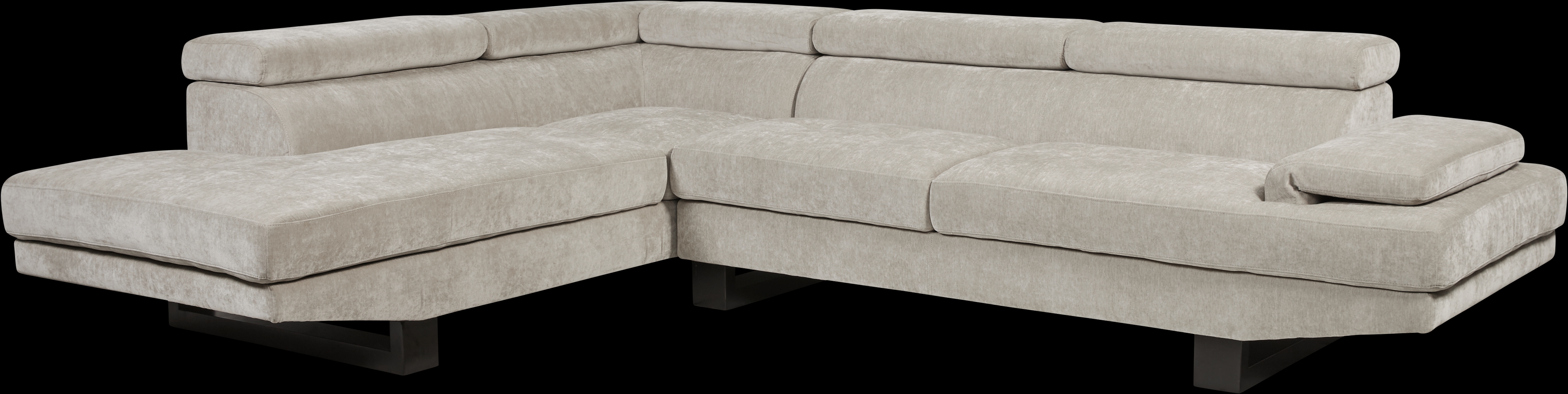 Northside Platinum 3 Pc Sectional Living Room - Thumbnail - Image 2
