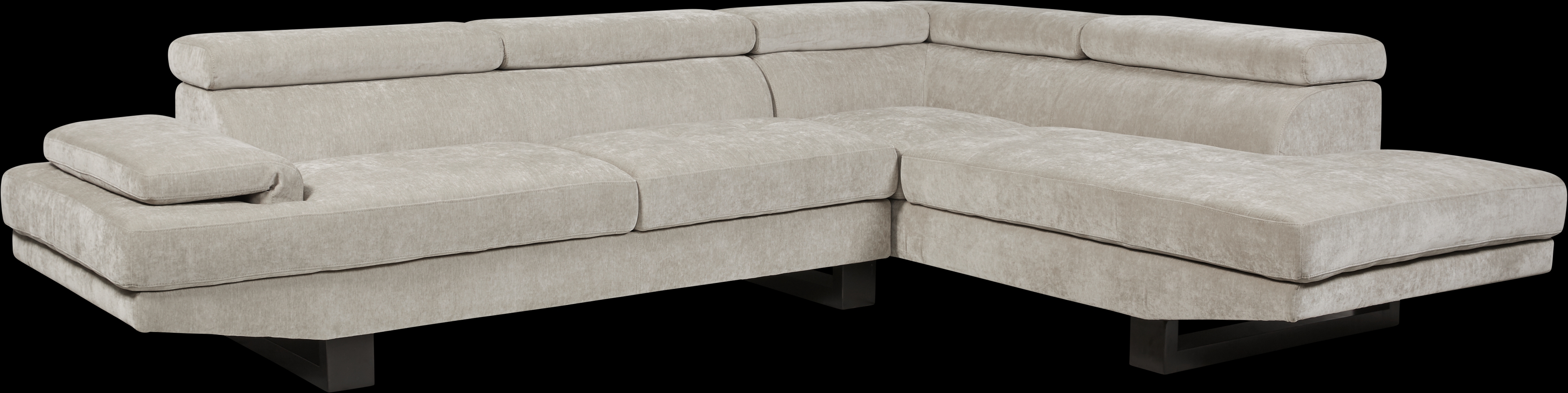 Northside Platinum 3 Pc Sectional Living Room - Thumbnail - Image 2