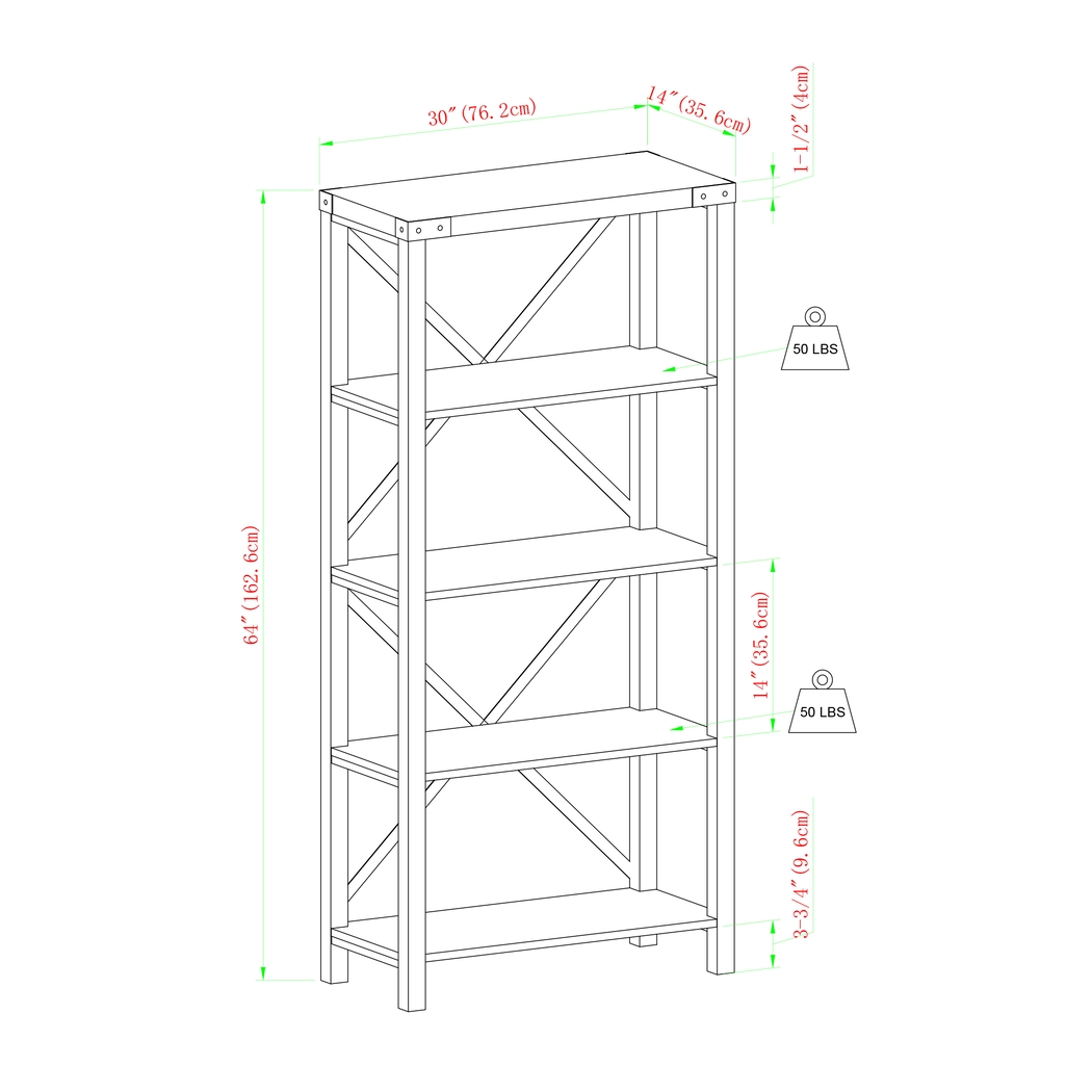 Northwinds Oak Bookcase - Thumbnail - Image 8