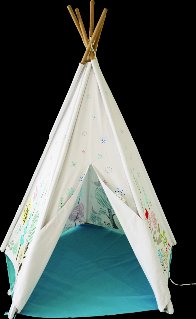 Kids Norwegian Wood Blue Play Tent - Thumbnail - Image 1