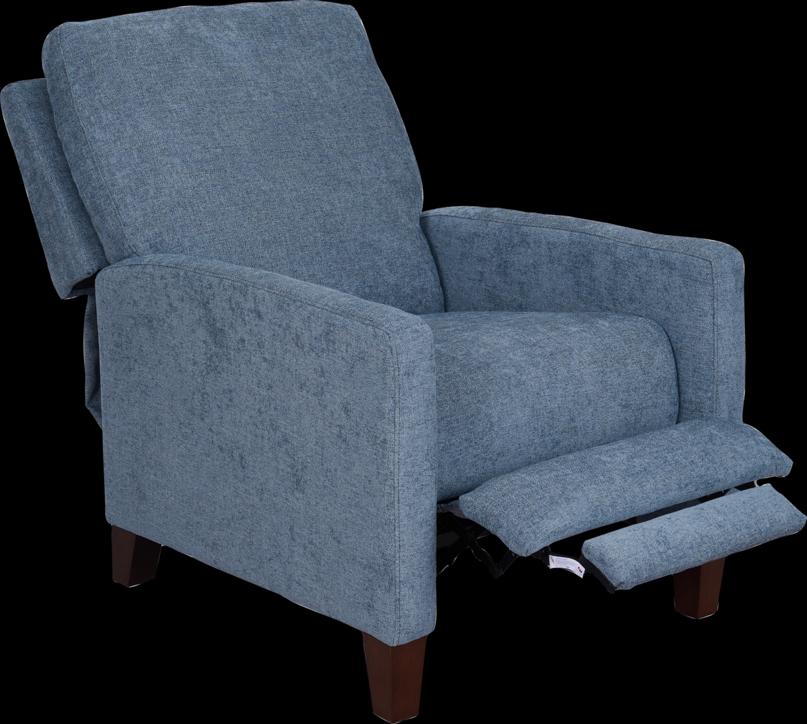 Norwich Chambray Push Back Recliner - Thumbnail - Image 1
