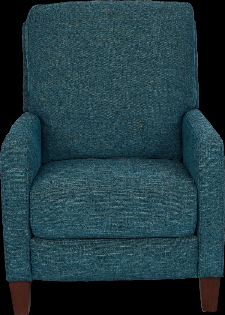 Norwich Teal Push Back Recliner - Thumbnail - Image 2