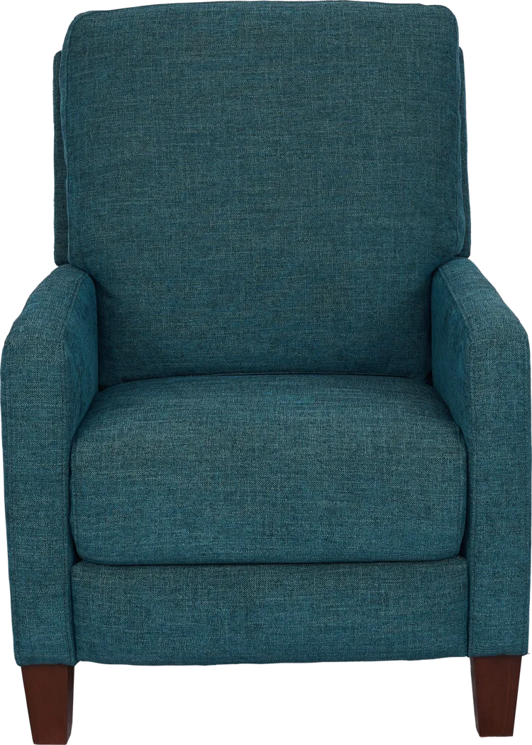 Norwich Teal Push Back Recliner - Thumbnail - Image 2