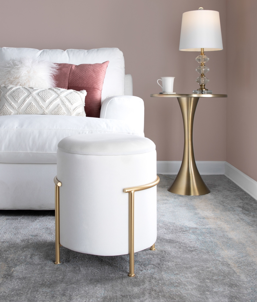 Notlee Cream Ottoman - Thumbnail - Image 2