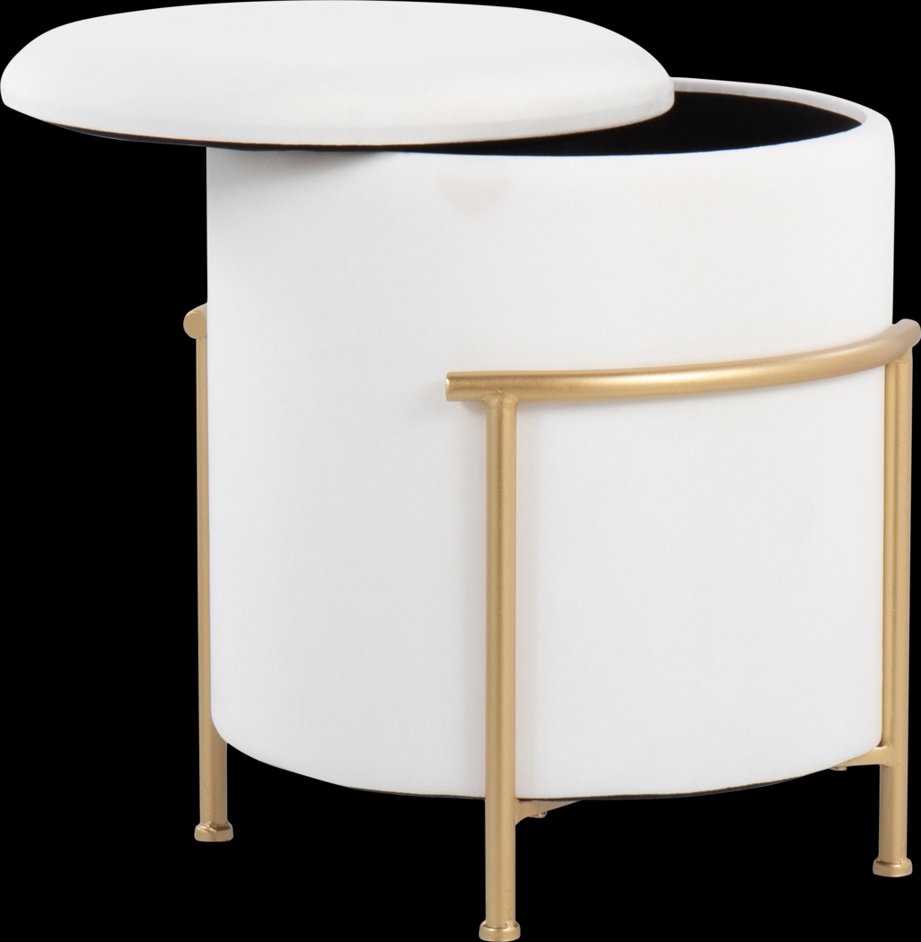 Notlee Cream Ottoman - Thumbnail - Image 1