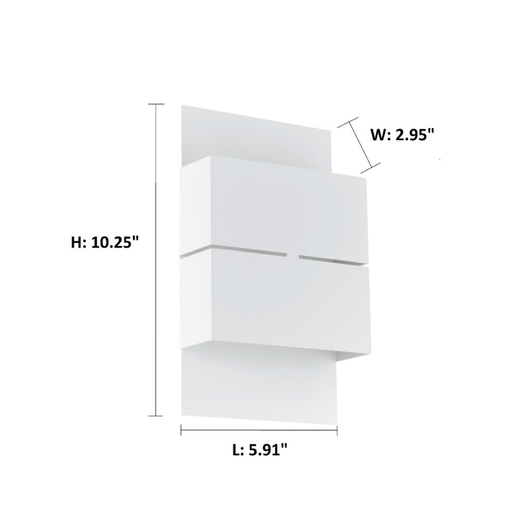 Notlee Island White Outdoor Sconce - Thumbnail - Image 3