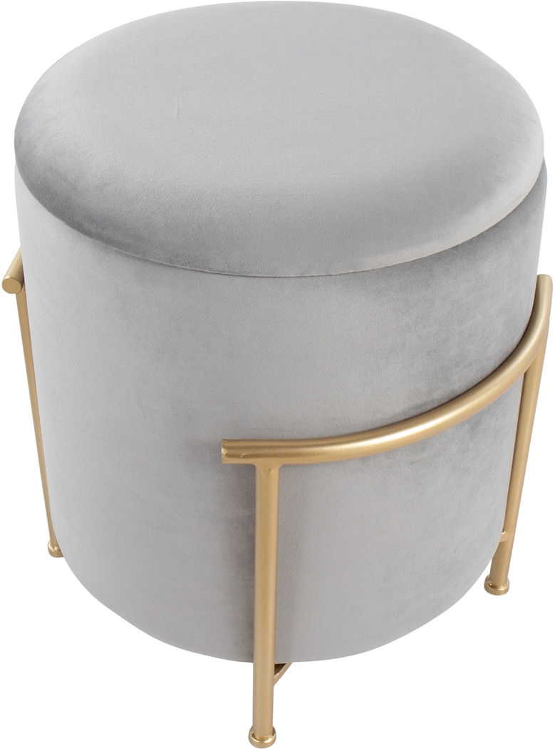 Notlee Silver Ottoman - Thumbnail - Image 9