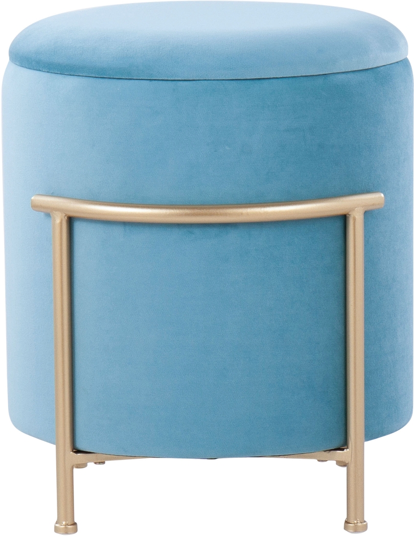 Notlee Teal Ottoman - Thumbnail - Image 4