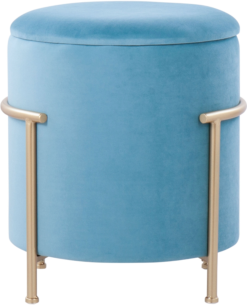 Notlee Teal Ottoman - Thumbnail - Image 6