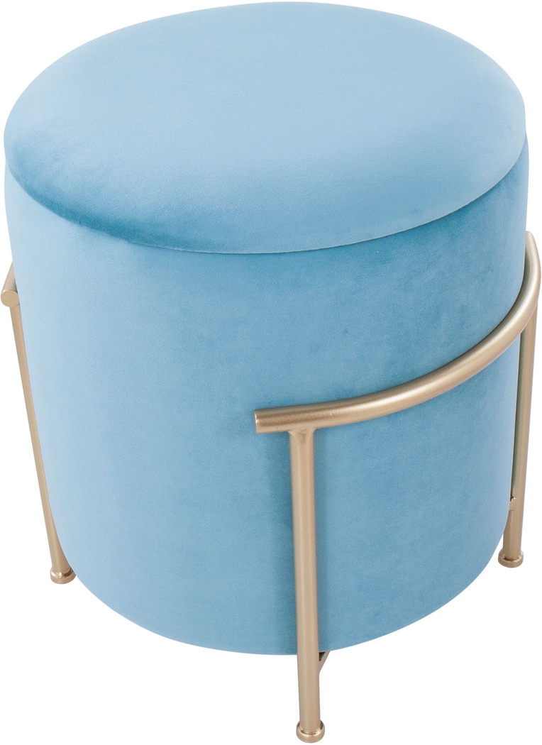 Notlee Teal Ottoman - Thumbnail - Image 8