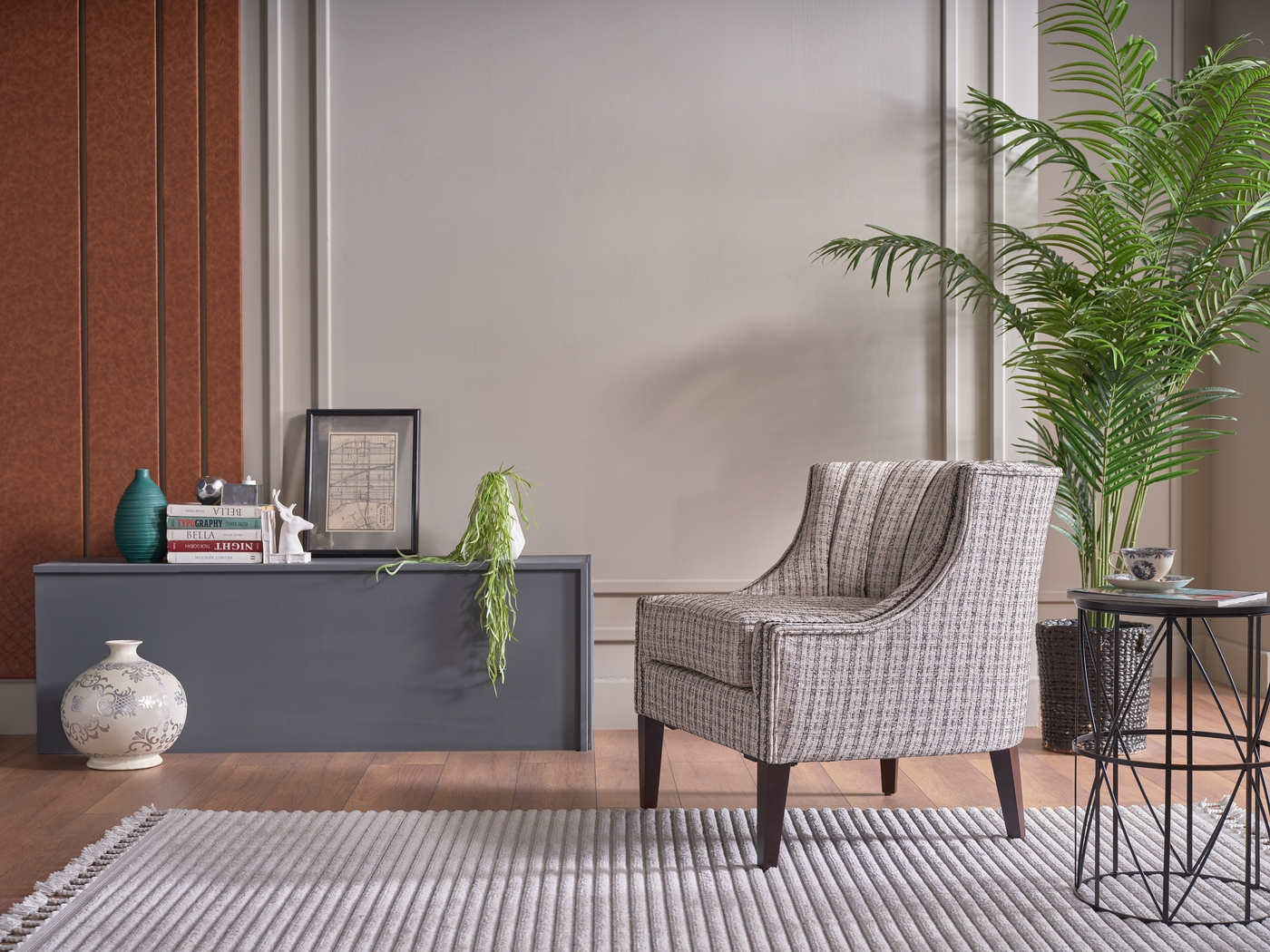 Notley Beige Accent Chair - Thumbnail - Image 9