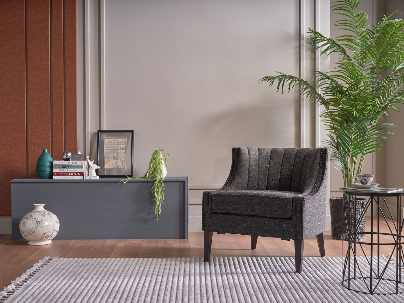 Notley Brown Accent Chair - Thumbnail - Image 2